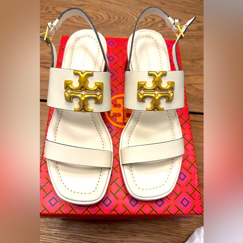 Tory Burch ELEANOR HEEL SANDAL 55mm NEW size 7